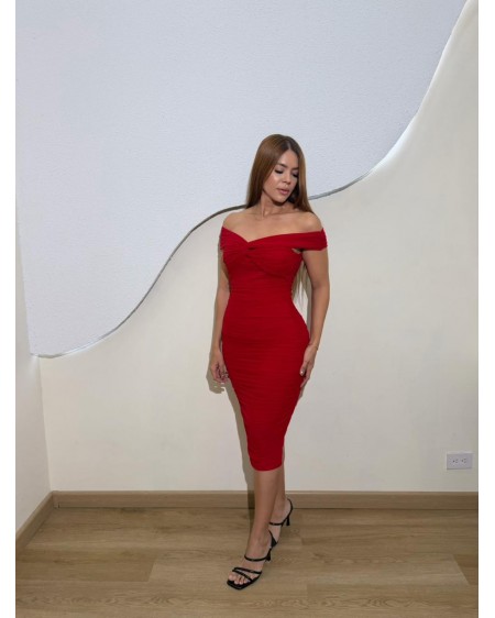 VESTIDO MIDI MESJ AJUSTADO