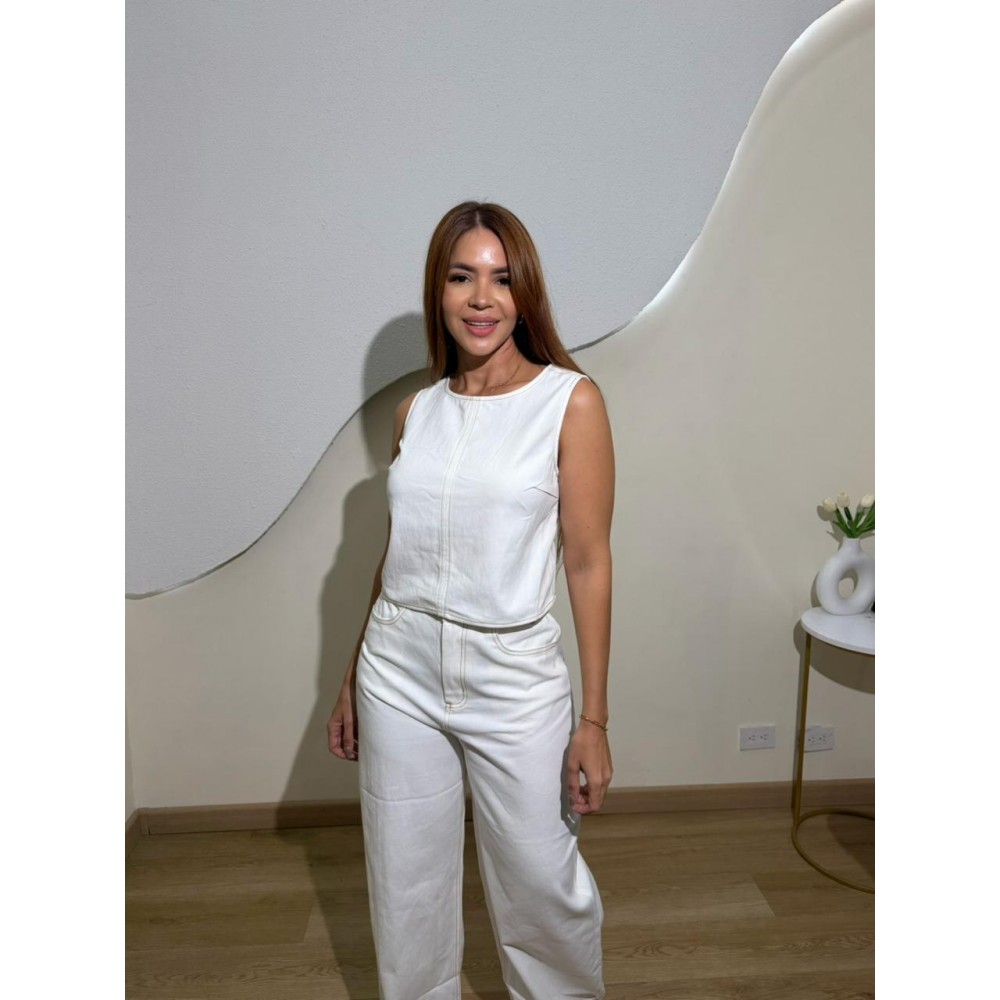 SET DENIM ENCANTO BLANCO 