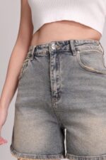 SHORT DENIM ENVEJECIDO