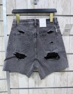 SHORT GRIS BRILLO
