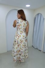 Floral dress amarillo - Imagen 3