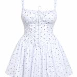 Vestido americano lunares azul
