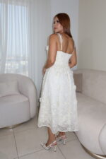 🤍 Vestido Valentina Apricot - Imagen 3
