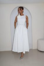 VESTIDO FLOR BLANCO - Imagen 2