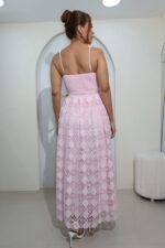 VESTIDO ROSA FLORES - Imagen 3