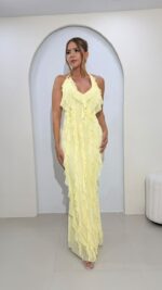 VESTIDO BOLERO AMARILLO - Imagen 5