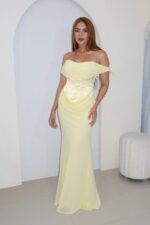 VESTIDO CORSET AMARILLO - Imagen 2