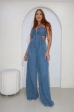 ENTERIZO DENIM ESCOTE - Imagen 4